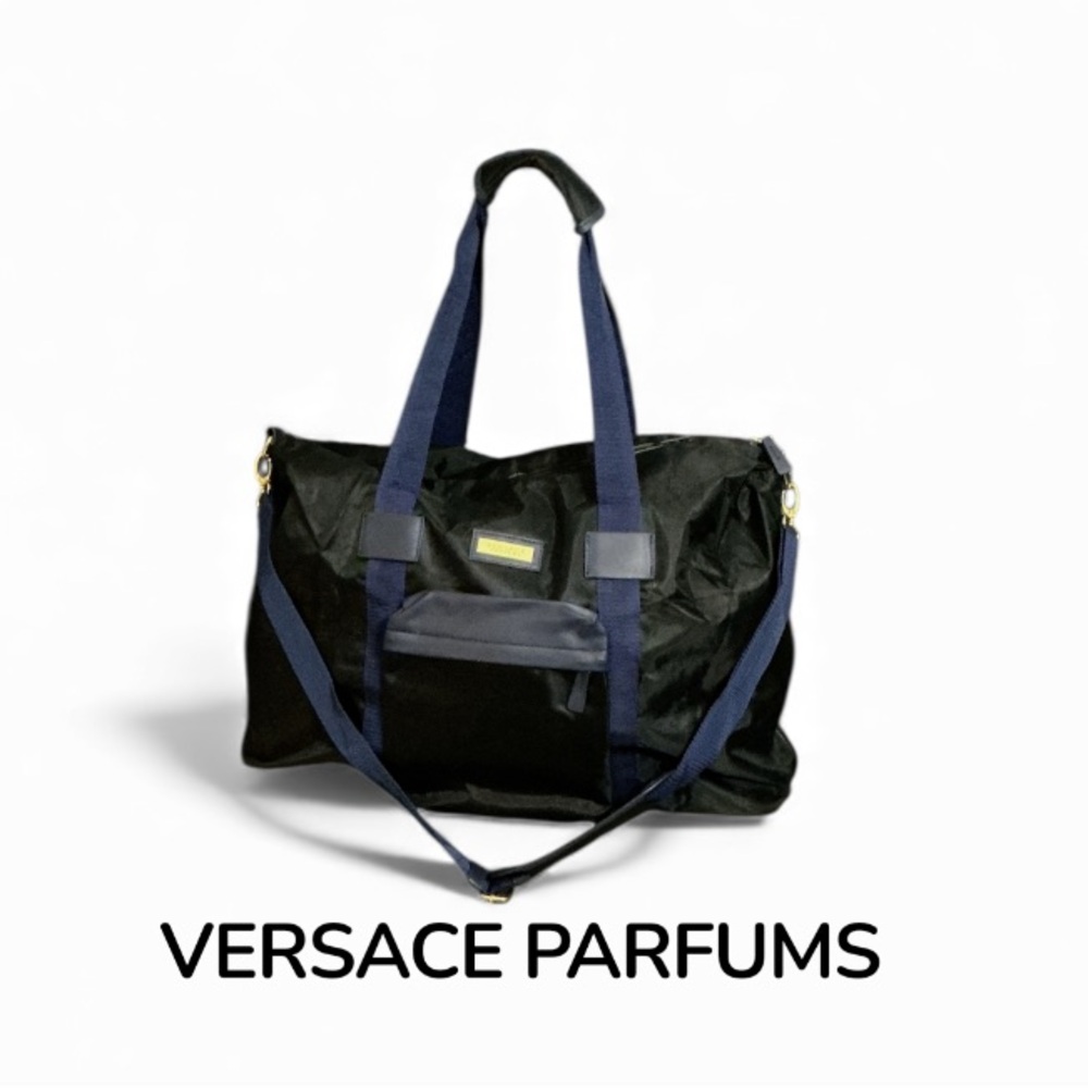 Authentic Versace Parfums men’s designer large duffle travel bag